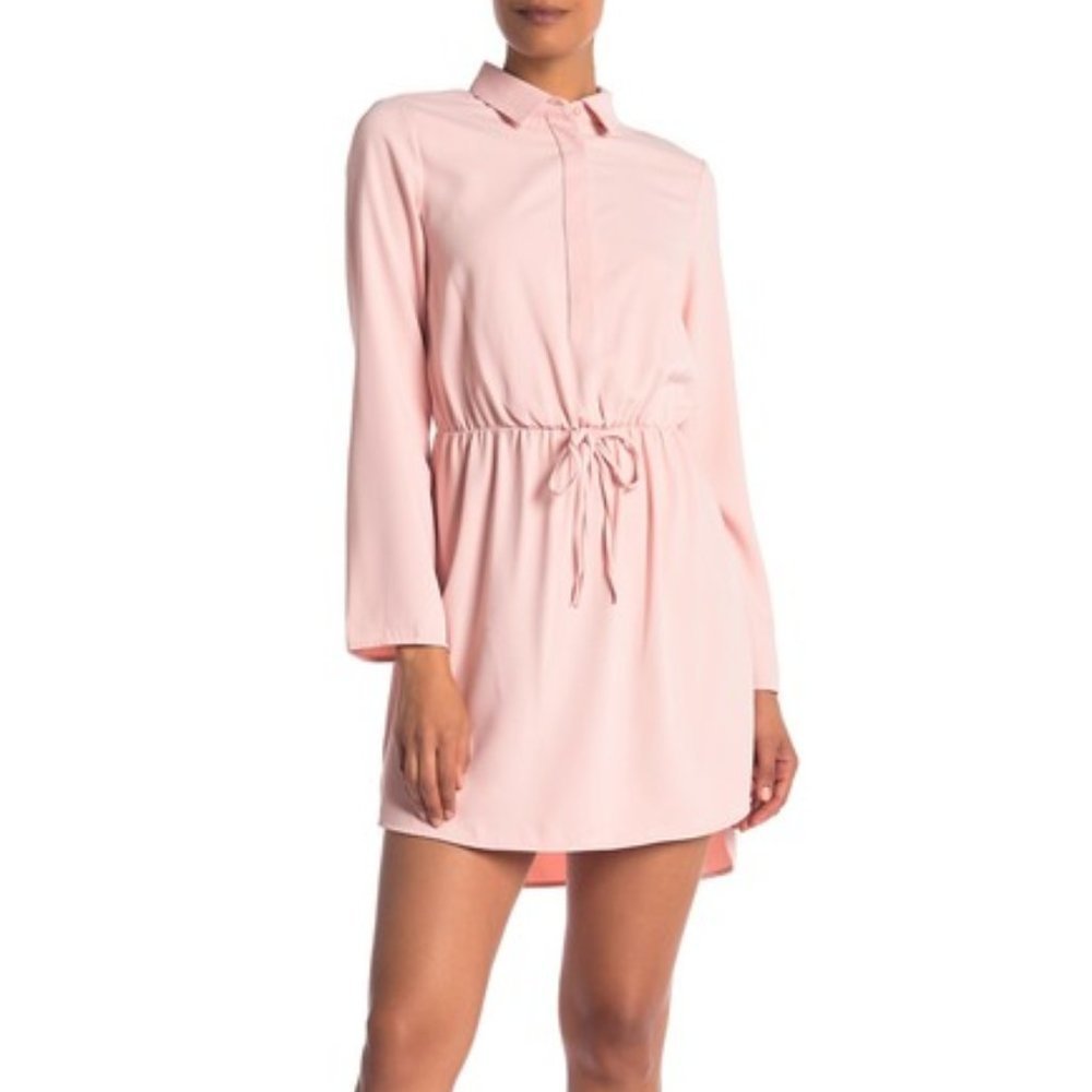 A by Amanda Heleni Dusty Rose Pink Mini Dress